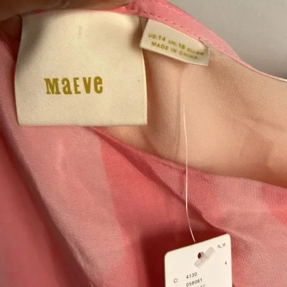 NWT Anthropologie Maeve Avalonne Dress One Shoulder - Picture 7 of 9